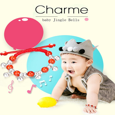 

Fashion Baby Kids Jewelry Silver Color Filled Lovely Smooth Jingle Bells Charm Bracelet Bangle Friendship