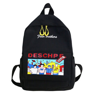 

Schoolbag girl ins Korean Harajuku ulzzang high school students canvas ancient feeling backpack campus