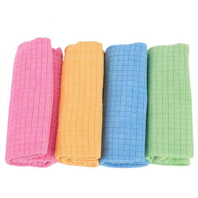 

Greensen 4pcs Absorbent Non-sticky Microfiber Dish Cloth Towel Kitchen Cleaning Tool