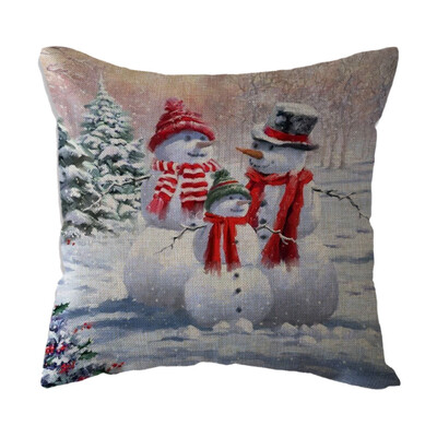 

〖Follure〗Christmas Home Decoration Office Sofa Geometric Design Cushion Square Pillow Pil