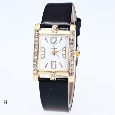 

〖Follure〗Retro Candy Colors Design Leather Band Analog Alloy Quartz Wrist Watch