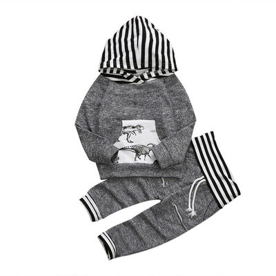 

Newborn Kid Baby Boy Dinosaur Clothes Hoodies Tops Coat Long Pants Outfits Set
