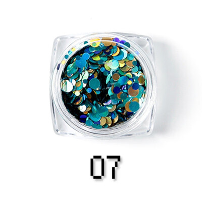 

Rosalind 1 box Nail Art Glitter Decoration Paillette Mixed Mini Round Shining Manicure