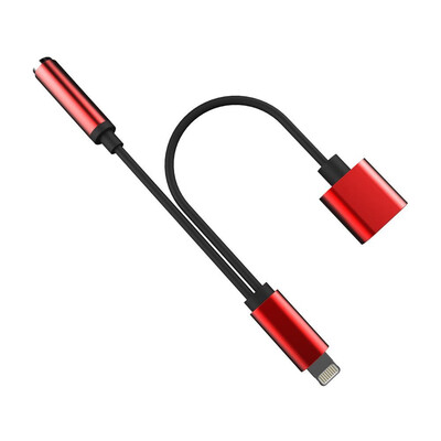 

2 in 1 Lightning to 35mm Audio Adapter Lightning Charger 35mm Aux Headphone Jack Adapter for iphone 77 plus 88 plus X