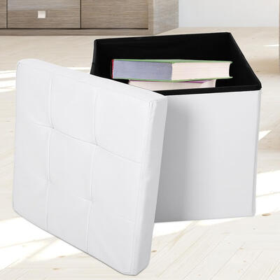 

Greensen 1PC Multi-functional Toy Clothes Storage Stool Foldable Rest Footstool Square Shape Foldable Storage StoolStool