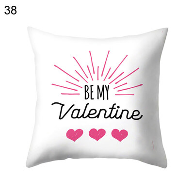 

Love Heart Happy Romantic Pillow Case Cushion Cover Sofa Bed Car Office Decor