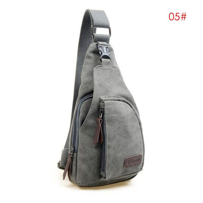 

2018 New Style Fashion Zipper Men Vintage Canvas Satchel Shoulder Sling C Bag