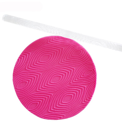 

Siaonvr Embossing Acrylic Rolling Pin Fondant Sugar Craft Cake Baking Decorating Tool