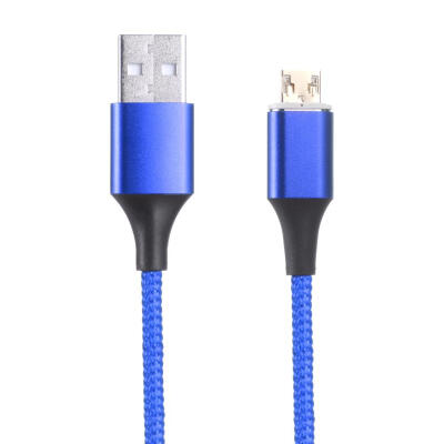 

Magnetic Micro USB 5V 3A 1m Fast Charging Data Cable Wire Cord with Light