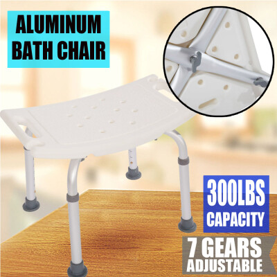 

Medical Bathtub Shower Chair Bath Seat Adjustable Bench Aluminum Antislip 300lbs