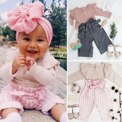 

Newborn Infant Baby Girl Romper Jumpsuit Bodysuit Pants Trousers Outfit 0-24M