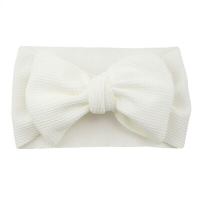 

Baby Toddler Kids Girl Large Bow Headband Hair Band Headwear Head Wrap Cotton
