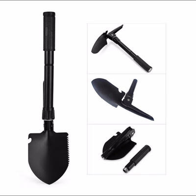 

ZHISHUNJIA Multifunctional 4 in 1 Stainless Steel Folding Shovel Tool Shovel for Outdoor Activities