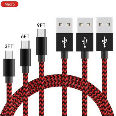 

3M Mirco USB Charge Cord Extra Long USB 20 24A Fast Charging And Syncing Cord-3m