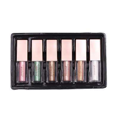 

Shimmer&Shine Diamond Eyeshadow 6 Colors Waterproof Liquid Eye Shadow Set Glitter Makeup Beauty Female Eye Cosmetics