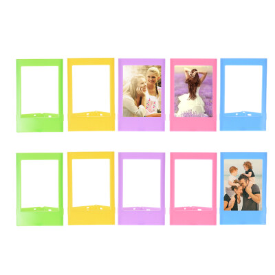 

3" Mini Plastic Table Photo Frame for Fujifilm Instax mini 8 7s 90 25 50s 9 SP-1 SP-2 Film 10 Pack 5 Colors