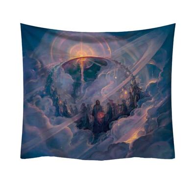 

Toponeto Fashion Tapestry Planet Universe Pattern Style Decorative Tapestry Home Decor