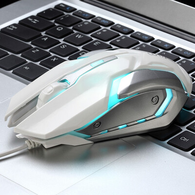 

Warwolf  - 02 Wired Gaming Mouse Adjustable DPI Colorful LED Light