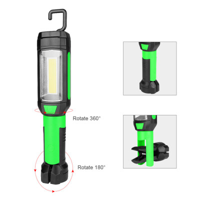 

〖Follure〗Multifunction Adjustable COB LED Work Light Lamp Flashlight Magnetic With Hook