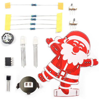 

DIY Santa Claus Christmas Decoration Ornament Music Kit with Colorful LED Modes&Christmas Songs 5 Sets