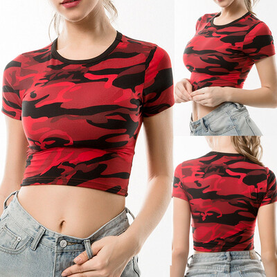 

Nomeni Fashion Women O-Neck Short Sleeve Multicolor Printed Tee T-Shirt Short Top
