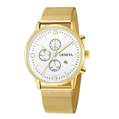 

〖Follure〗Fashion Stainless Steel Men Military Sport Analog Quartz Wrist Watch With Calend