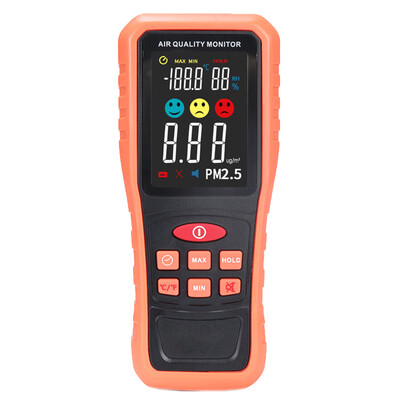 

Handheld PM25 Detector Range 01000mgm3 Air Quality Tester Temperature Humidity Measuring Tool