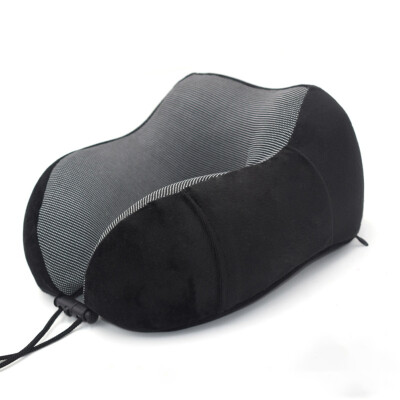 

New U-Shape Travel Pillow Memory Foam Neck Pillows Relieve Pressure Headrest With Storage Bag