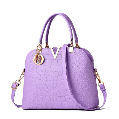 

Ladies bag 2019 new crocodile pattern handbags handbags Europe&America ladies shoulder shell bag