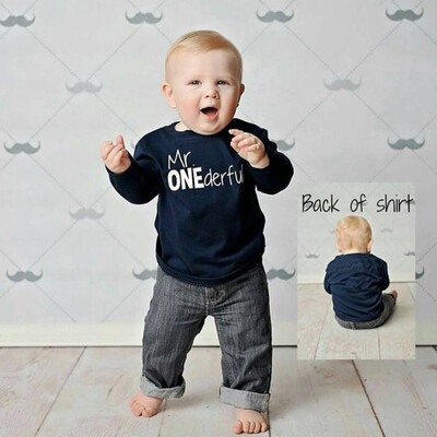 

Toddler Child Baby Boy Long Sleeve Letter Print T-Shirt Tops Blouse Clothes