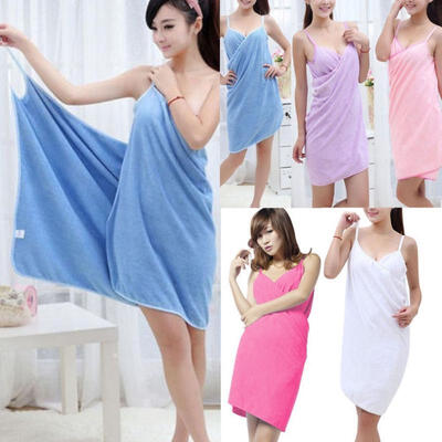 

Bath Wearable Towel Dress Girls Women Womens Lady Fast Drying Beach Spa Magical