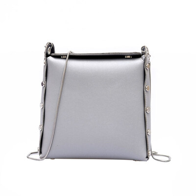 

Fashion Crossbody Shoulder Bag Slim Chain Solid Color Women Handbag Gift