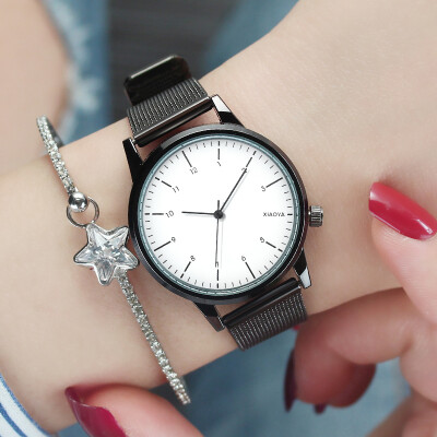 

Mens watches waterproof fashion 2019 new Korean version of simple womens watches youth simple Mori couples watch