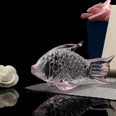 

Gobestart Crystal Goldfish Wedding Decor Paperweight Figurine Gift Crafts Home Decor