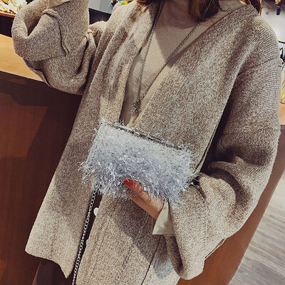 

Tailored Women Crossbody Fur Chain Small Square Bag Fashion Wild Shoulder Bag