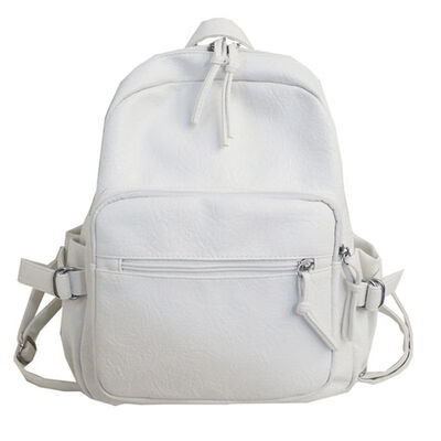 

Korean version of soft leather shoulder bag stylish casual simple pu leather lady backpack bag bag