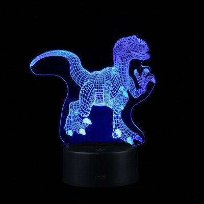 

〖Follure〗Dinosaur LED 3D Illuminated Lamp Optical Desk Night Light With 7 Color Changing