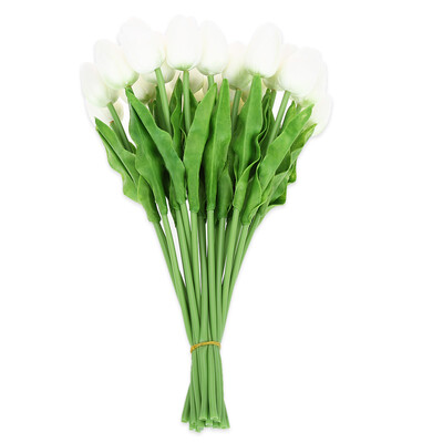 

20pcs Artificial PU Tulip Flower Bouquet Home Office Party Wedding Decoration