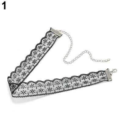 

Women Gift Gothic Punk Retro Bohomian Lace Collar Choker Charm Necklace Jewelry