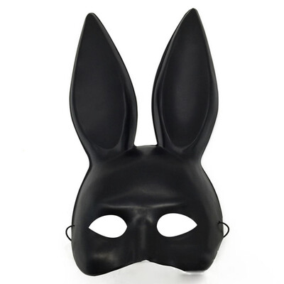

Women Girl Sexy Rabbit Ears Mask Cute Bunny Long Ears Bondage Mask Halloween Masquerade Party KTV Cosplay Costume Props