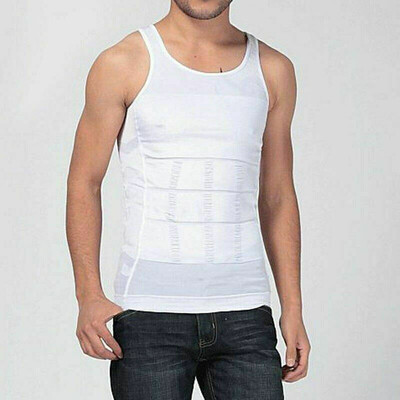 

Men Slimming Body Shaper Shirt Full Waist trainer Shapewear Corsets Vest