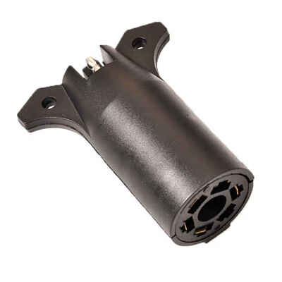 

12V 7 Way Trailer Light Adapter Plug Connector Socket Round to 4 Pin Flat for Car RV Boat