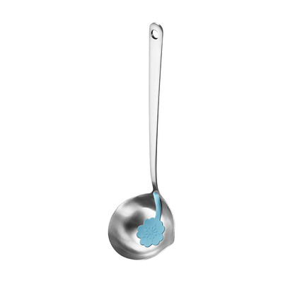 

Gobestart Soup Spoon Pot Tableware Colander Soup Shell Leak Creative Oil Spoon Oil Grids
