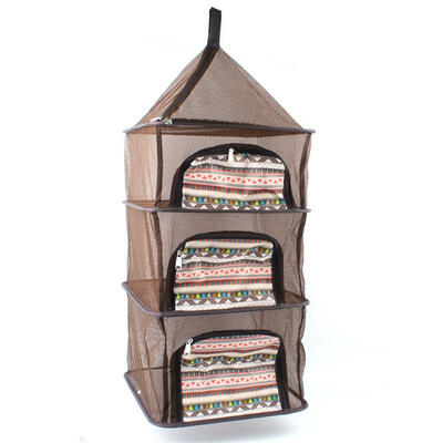

Outdoor Folding Drying Rack Net Four-Layer Storage Basket Tableware Fruit Vegetables Hanging Cage