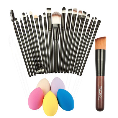 

New Promotion 20x Makeup Brushes Powder Foundation Brush Sponge Puff