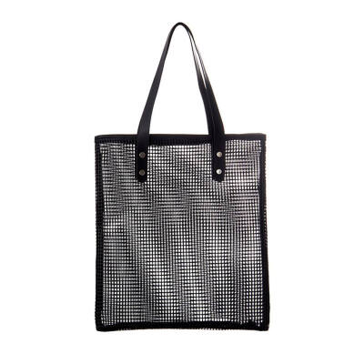 

Women PVC Mesh Handbag Picnic Swimming Beach Shoulder Bag Holiday Outdoor Shopping Messenger Tote