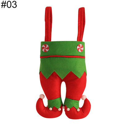 

Christmas Gift Bag Elf Shape Candy Pouch Holiday Xmas Wine Bottle Decoration