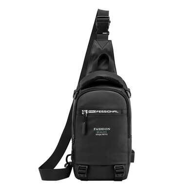 

Tailored Mens Large Capacity Usb Charging Chest Bag Multi-Function Shoulder Bag