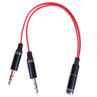 

35mm Stereo Audio Y Splitter 1 Jack Female to 2 Male Headphone Adapter Cab