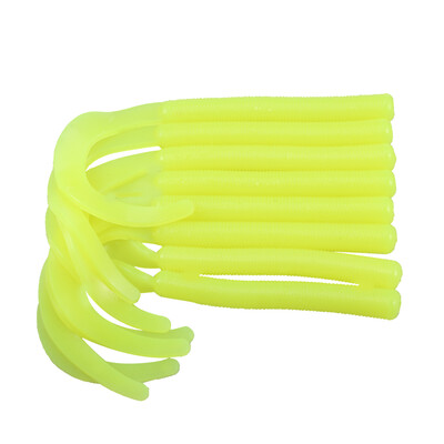 

A FISH LURE Knife Tail Soft Worm Fishing Lures Simulation Baits 8pcs